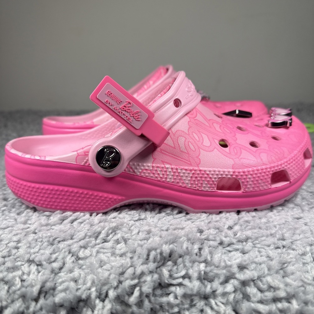 Crocs Adult Mattel Pink Barbie Classic Clogs 211405-90H size woman 6/ men 4